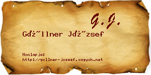 Göllner József névjegykártya