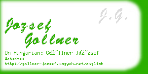 jozsef gollner business card